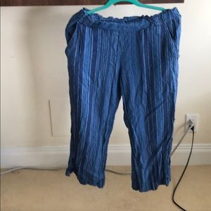 blue stripe lounge pants